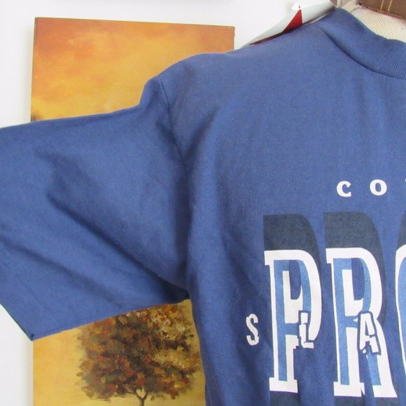 Vintage Converse T-Shirt Sz Large Pro Star Basketball Blue New Old Stock NWT NOS - Picture 7 of 12